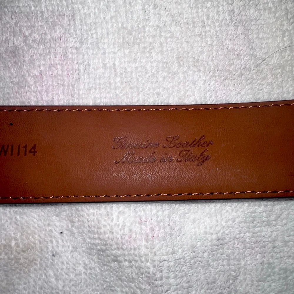 NWOT Men’s Size 42 Brooks Brothers Genuine Leather Dress Belt Dark Brown #W1114